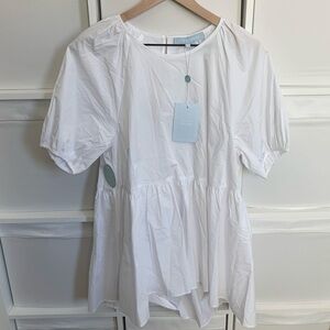 Hill House Francesca Puff Sleeve Top in White